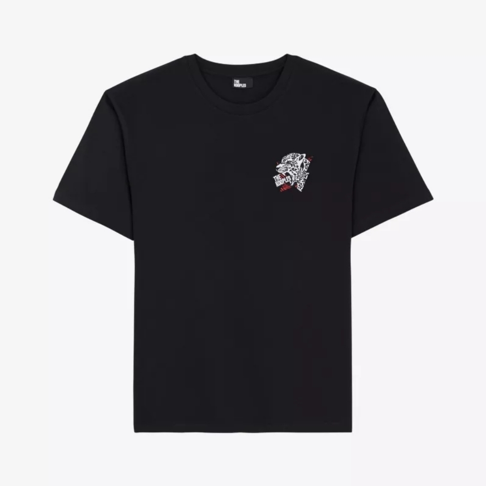 The Kooples NWT Black Tee with Graphic Detail